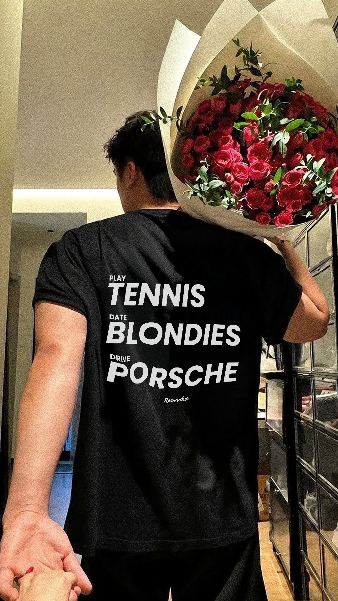 Play Tennis, date Blondies, Drive Porsche T-Shirt